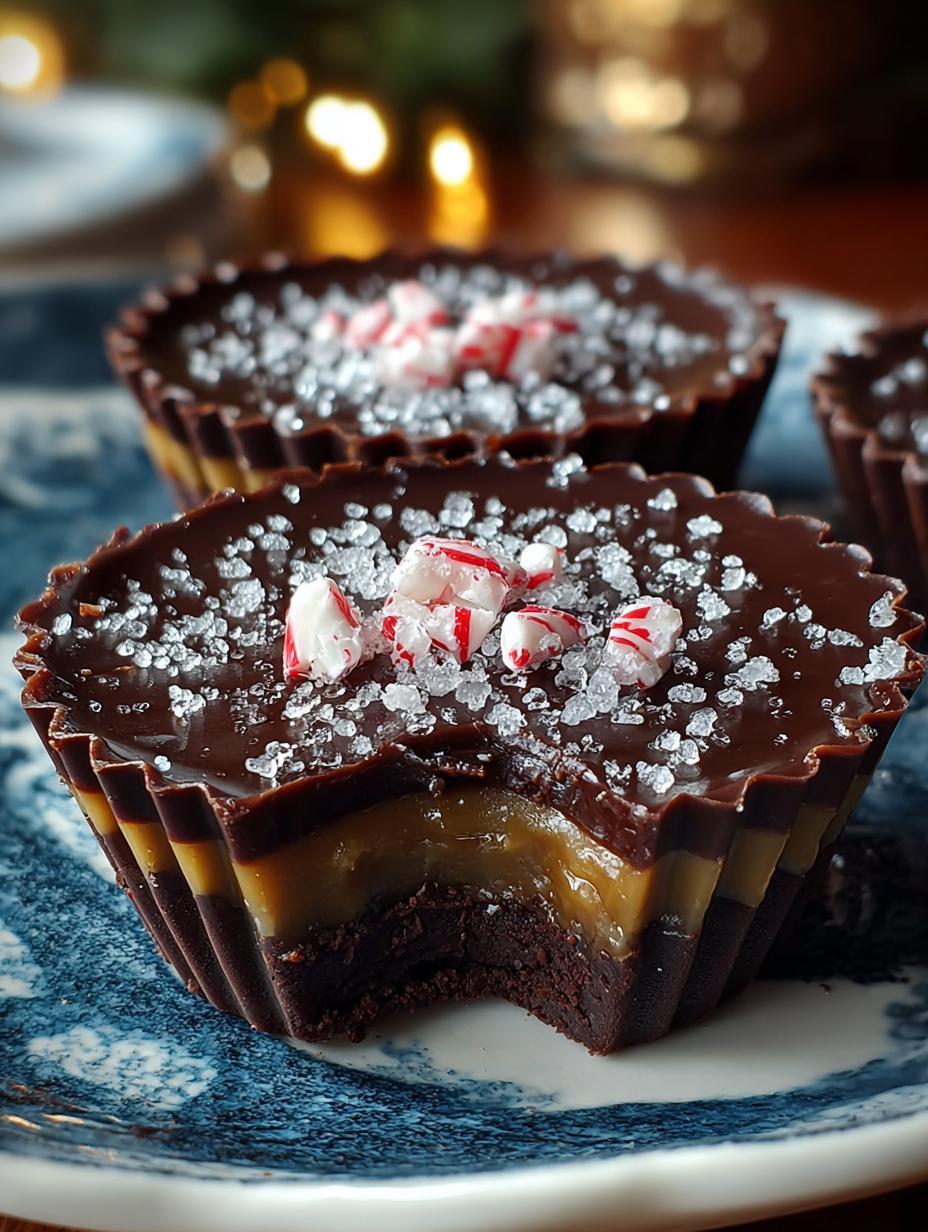 Delicious Christmas Chocolate Caramel Cups Recipe - Christmas Chocolate Caramel Cups - additional detail