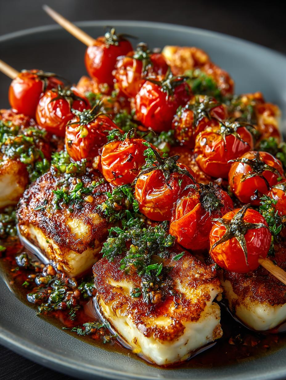 Halloumi Cherry Tomato Skewers: 5 Irresistible Recipes - Halloumi Cherry Tomato Skewers - main visual representation