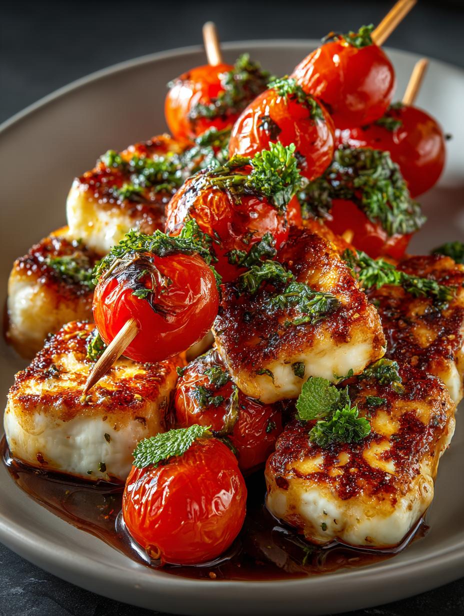 Halloumi Cherry Tomato Skewers: 5 Irresistible Recipes - Halloumi Cherry Tomato Skewers - additional detail