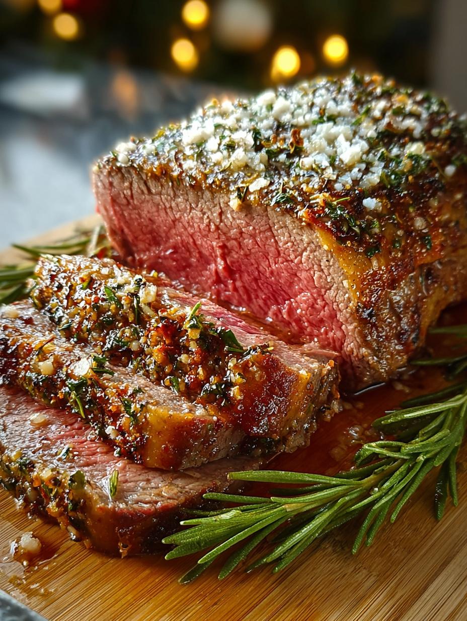 Herb Crusted Christmas Beef: A Festive Delight for Dinner - Herb Crusted Christmas Beef - main visual representation