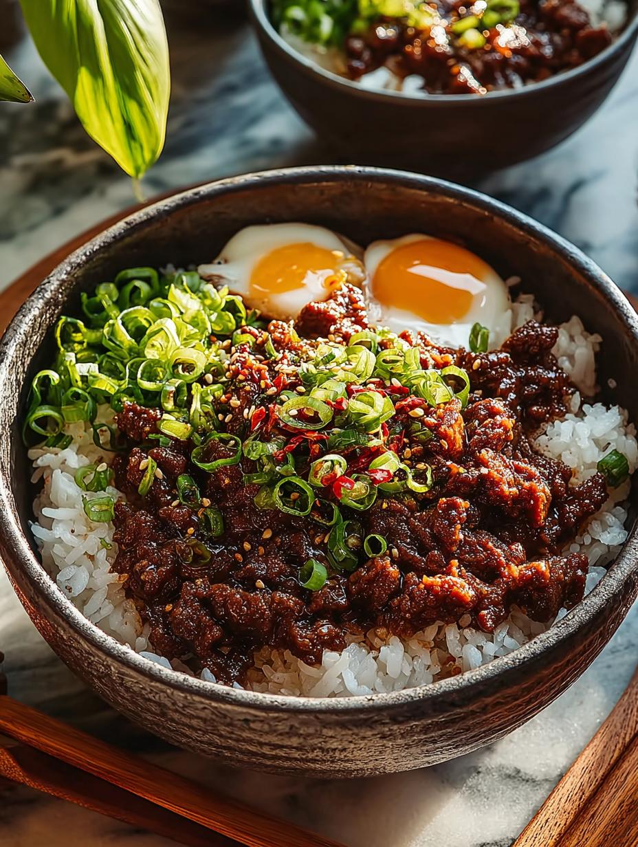 Quick Korean Beef Bowl: A Savory Delight Under 25 Minutes - Korean Beef Bowl - main visual representation