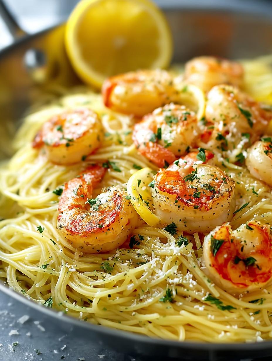 Lemon Garlic Shrimp Angel: 7 Reasons to Love This Dish - Lemon Garlic Shrimp Angel - additional detail