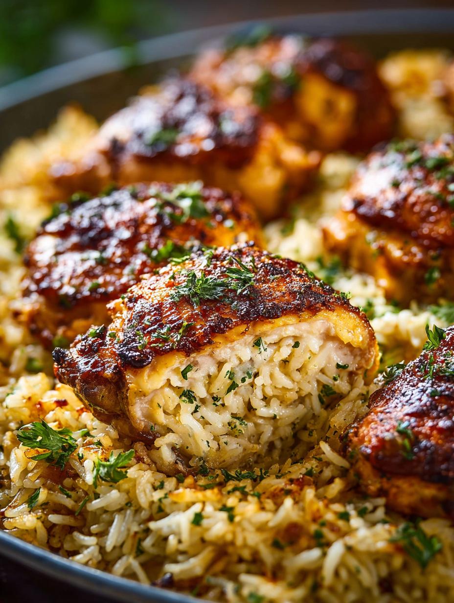 Oven Baked Chicken Rice