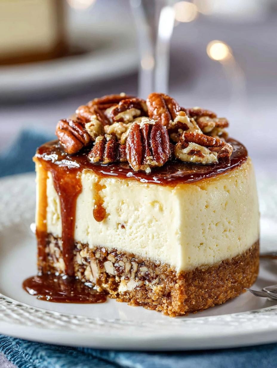 Decadent Pecan Praline Cheesecake Recipe to Indulge In 4 Decadent Pecan Praline Cheesecake Recipe to Indulge In - Pecan Praline Cheesecake - main visual representation