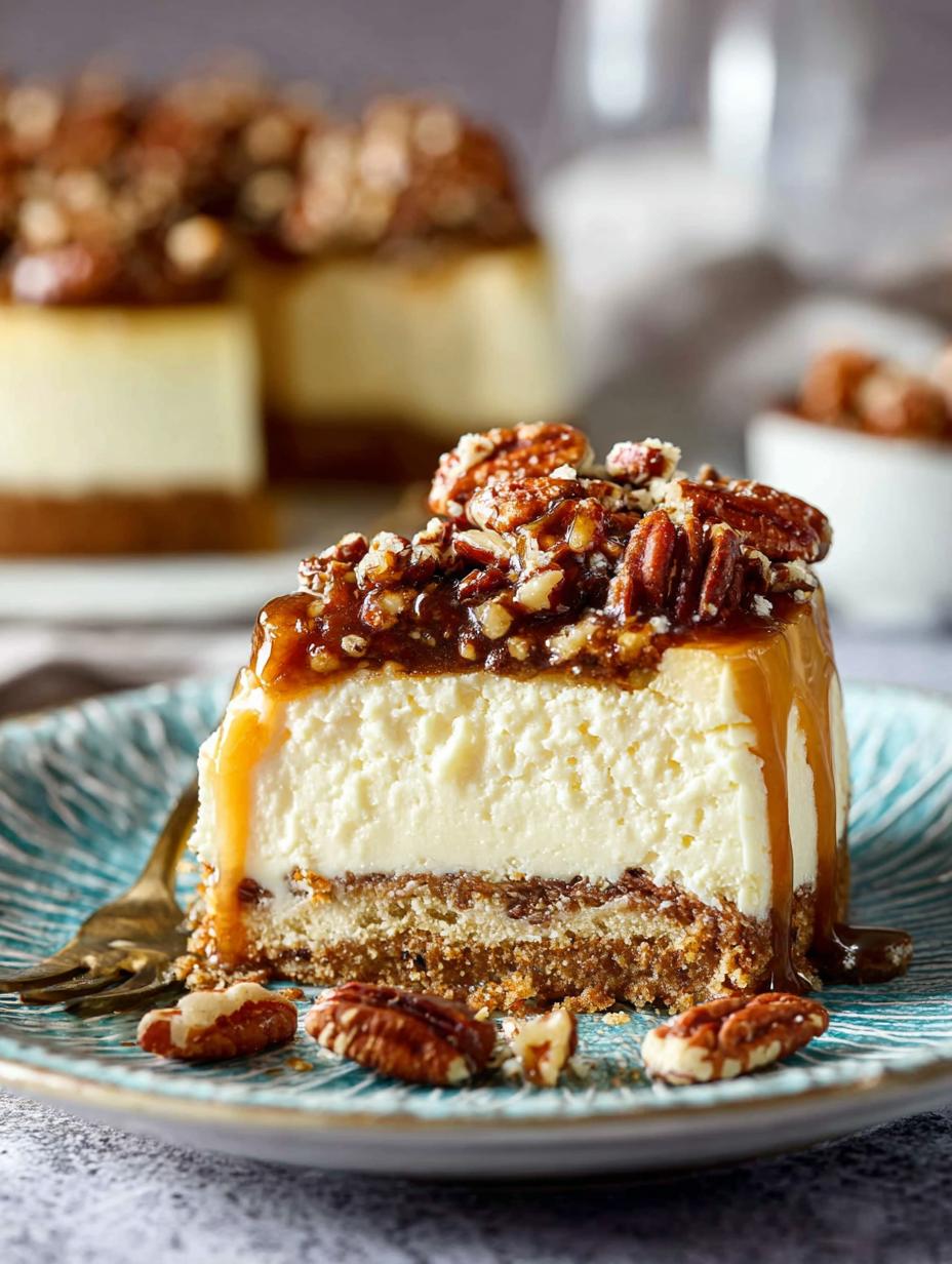 Decadent Pecan Praline Cheesecake Recipe to Indulge In 5 Decadent Pecan Praline Cheesecake Recipe to Indulge In - Pecan Praline Cheesecake - additional detail