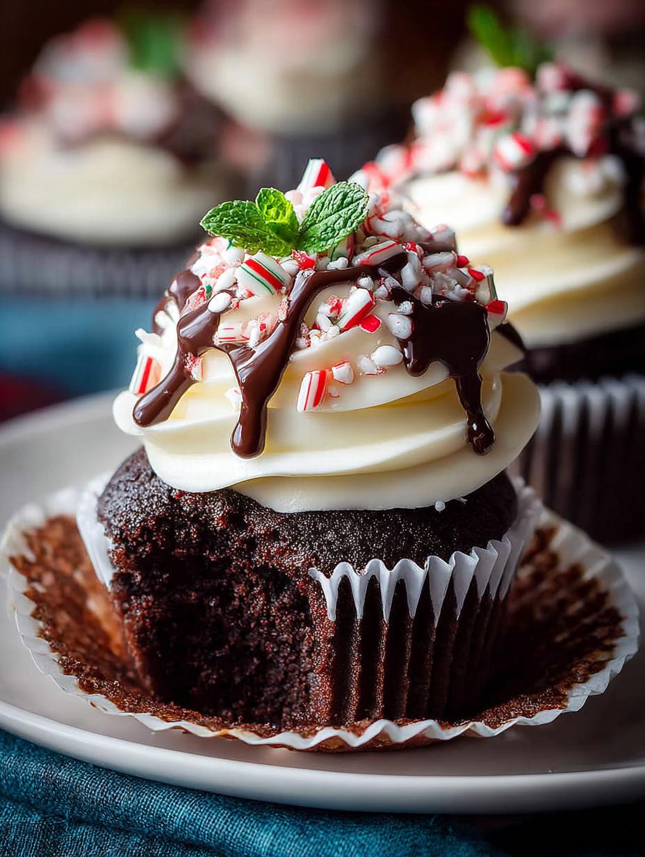 Delicious Peppermint Mocha Cupcakes for the Holidays 5 Delicious Peppermint Mocha Cupcakes for the Holidays - Peppermint Mocha Cupcakes - additional detail