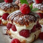 Raspberry Almond Scones Soft