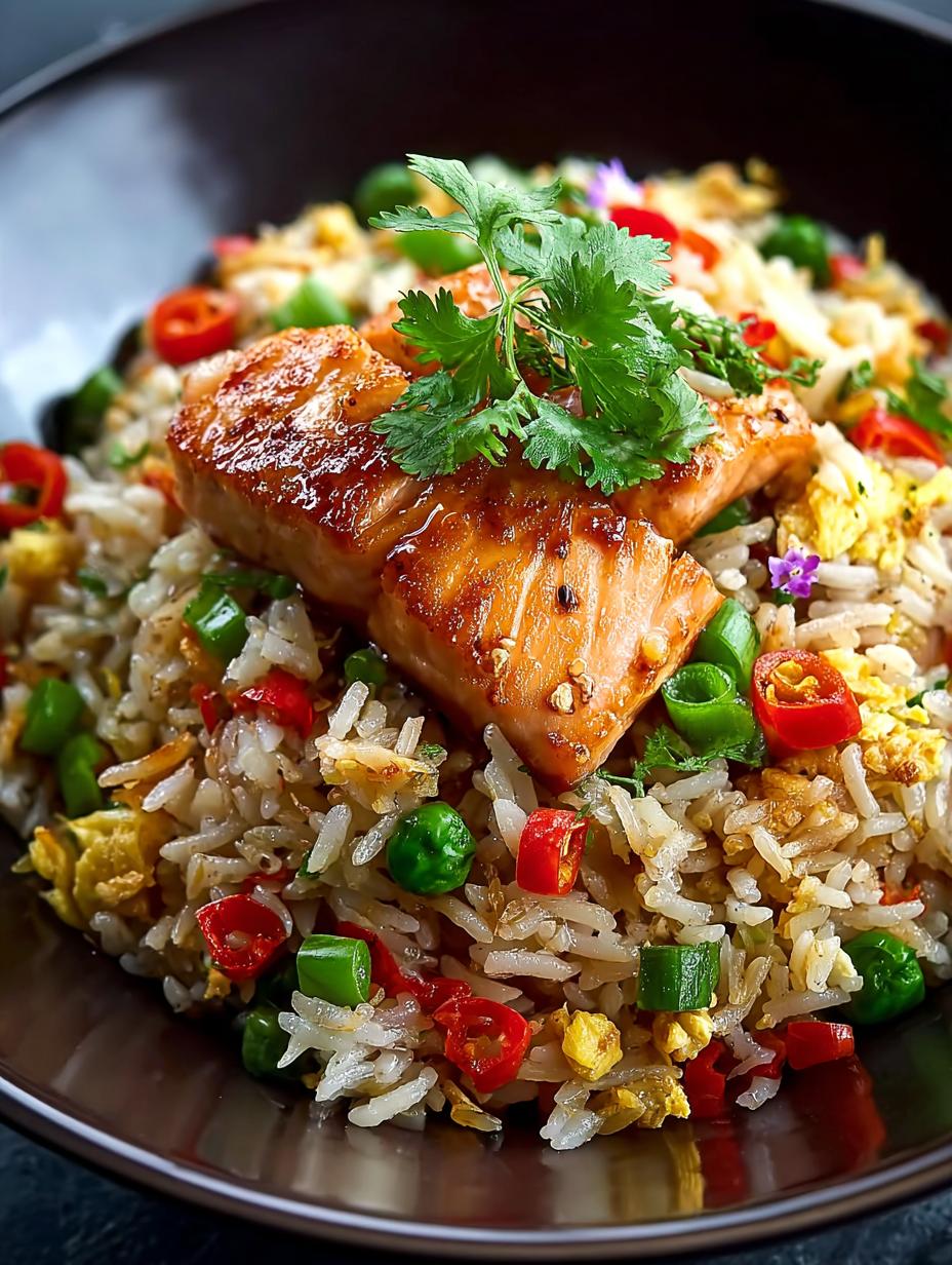 Delicious Salmon Fried Rice in 30 Minutes - Salmon Fried Rice - additional detail