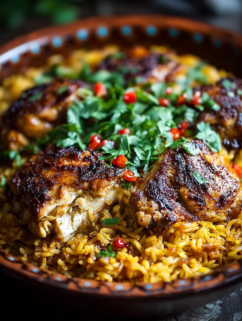 Spiced Moroccan Chicken Rice