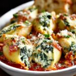 Spinach Cheese Stuffed Shells