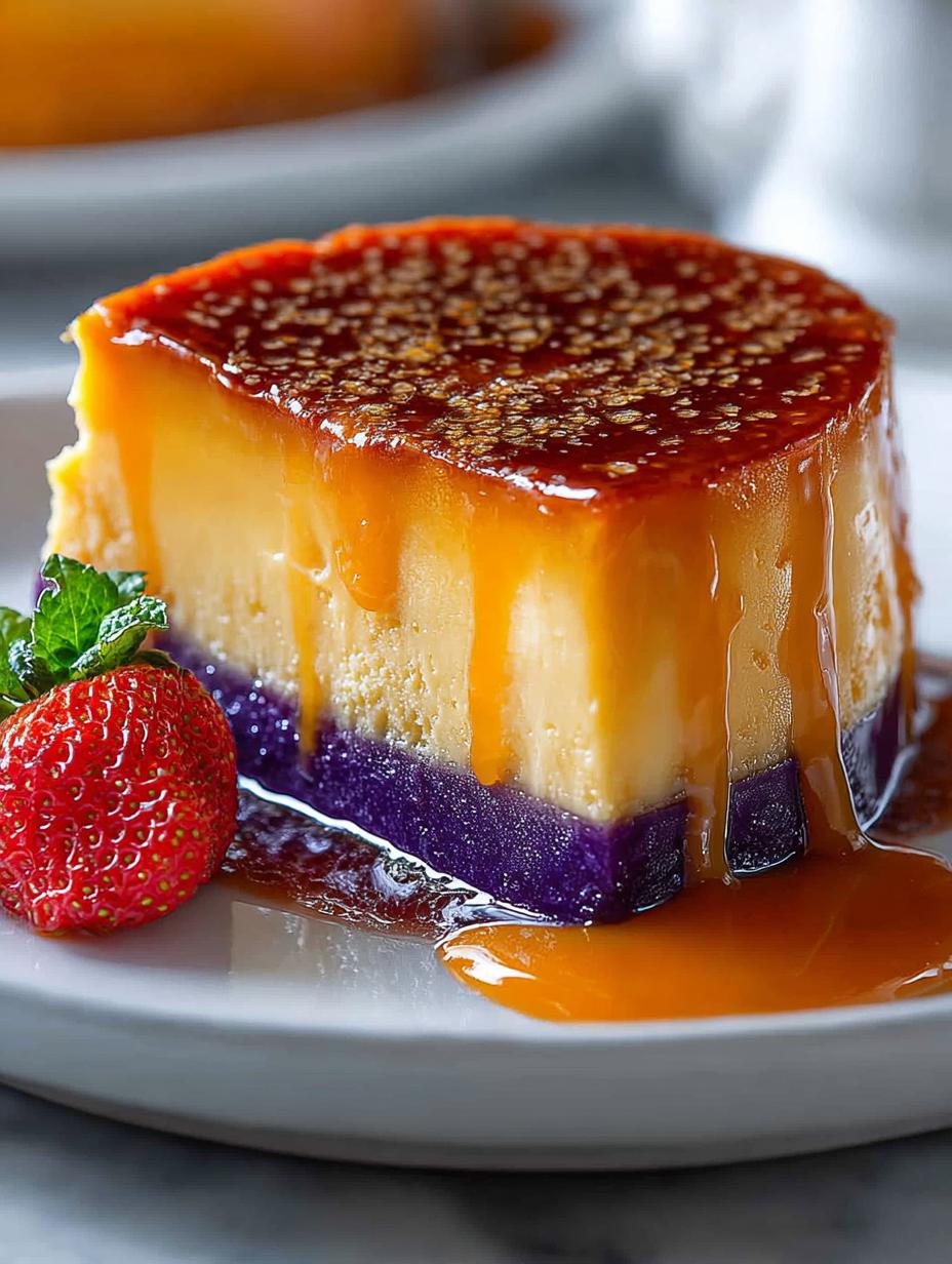 Delicious Ube Flan Cake Recipe You Must Try Today 4 Delicious Ube Flan Cake Recipe You Must Try Today - Ube Flan Cake - main visual representation