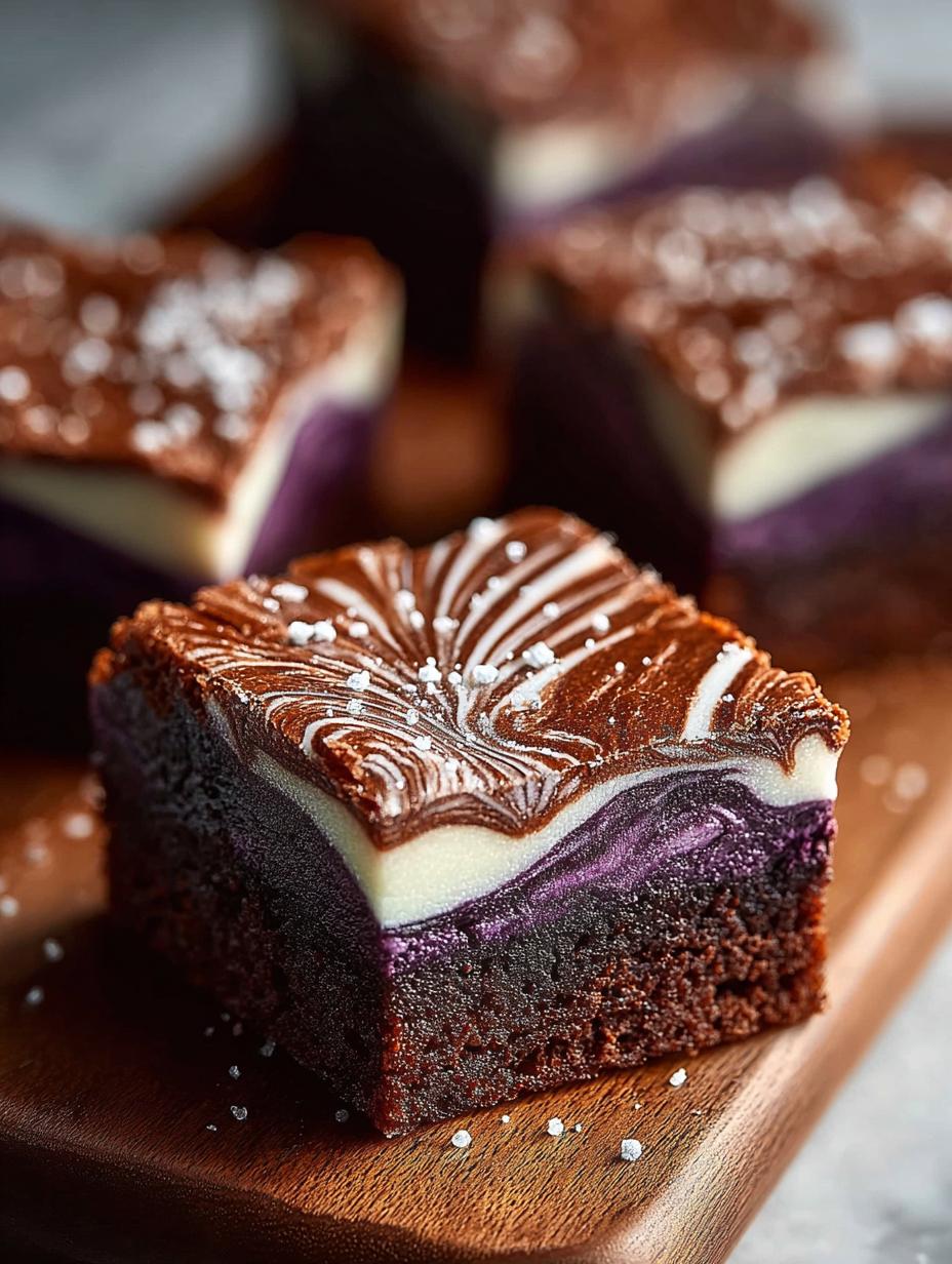 Ube Swirl Brownies