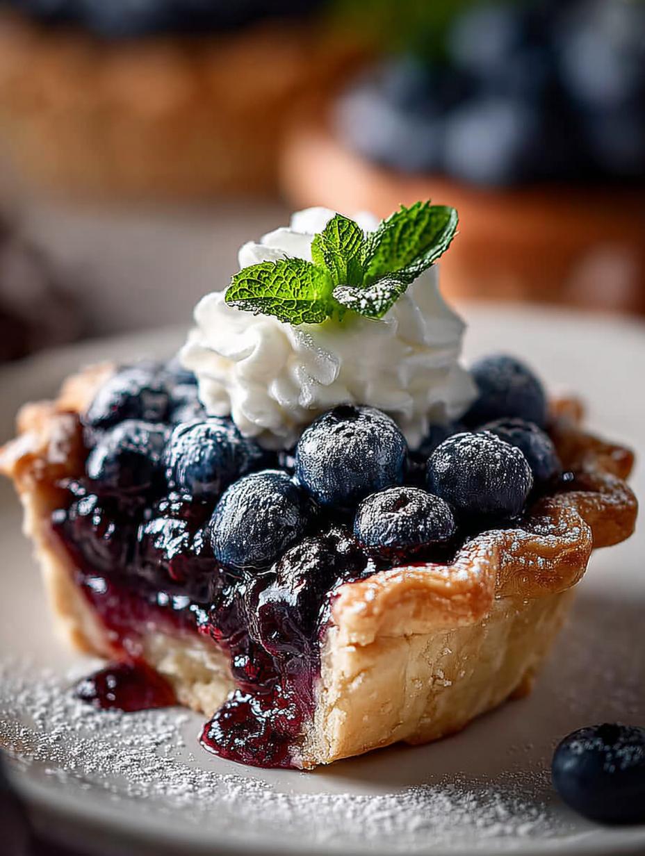 Blueberry Bomb Pies
