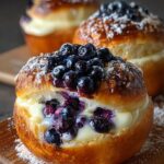 Blueberry Cheesecake Brioche Buns
