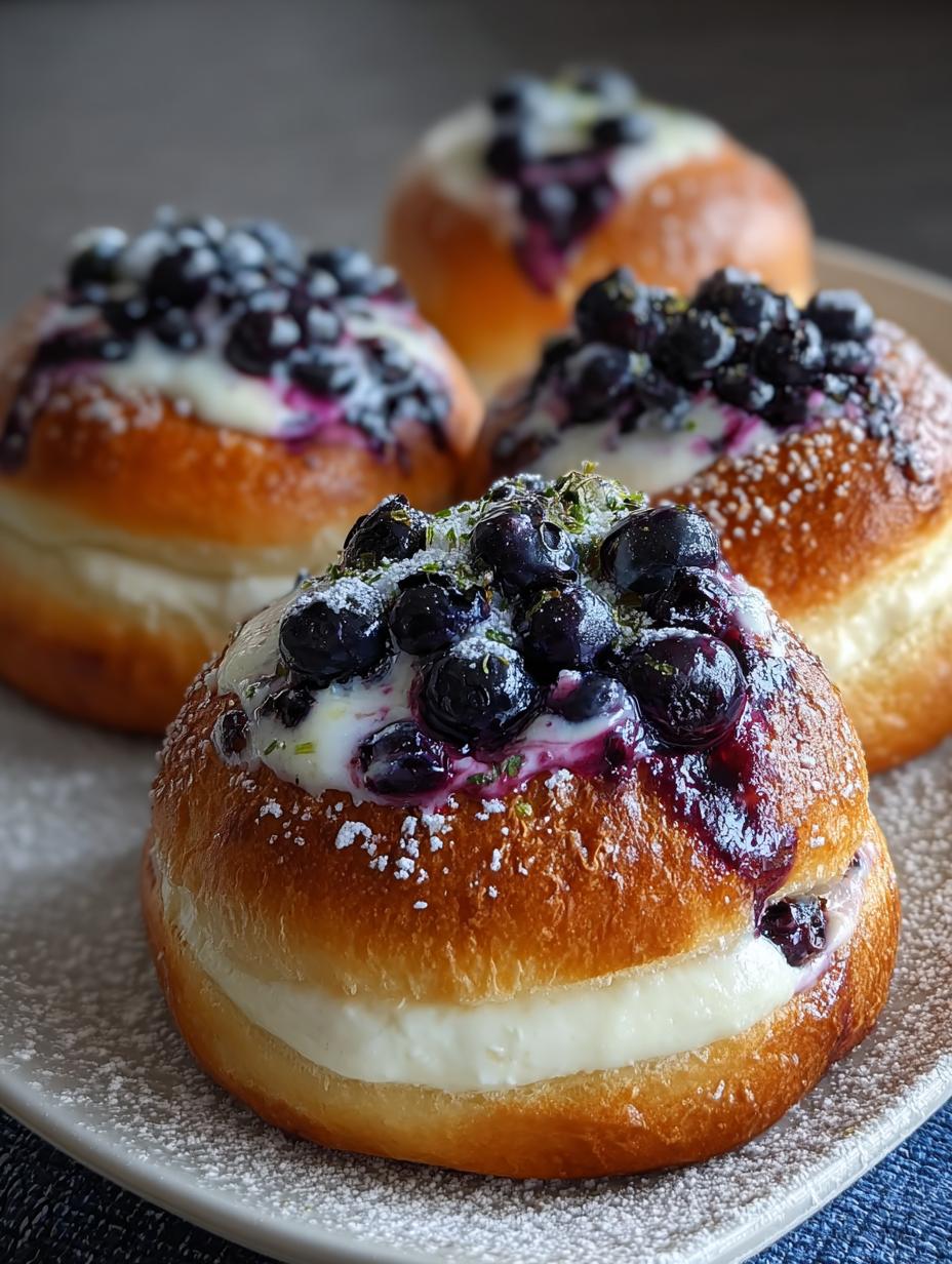 Blueberry Cheesecake Brioche Buns: 9 Irresistible Delights - Blueberry Cheesecake Brioche Buns - additional detail