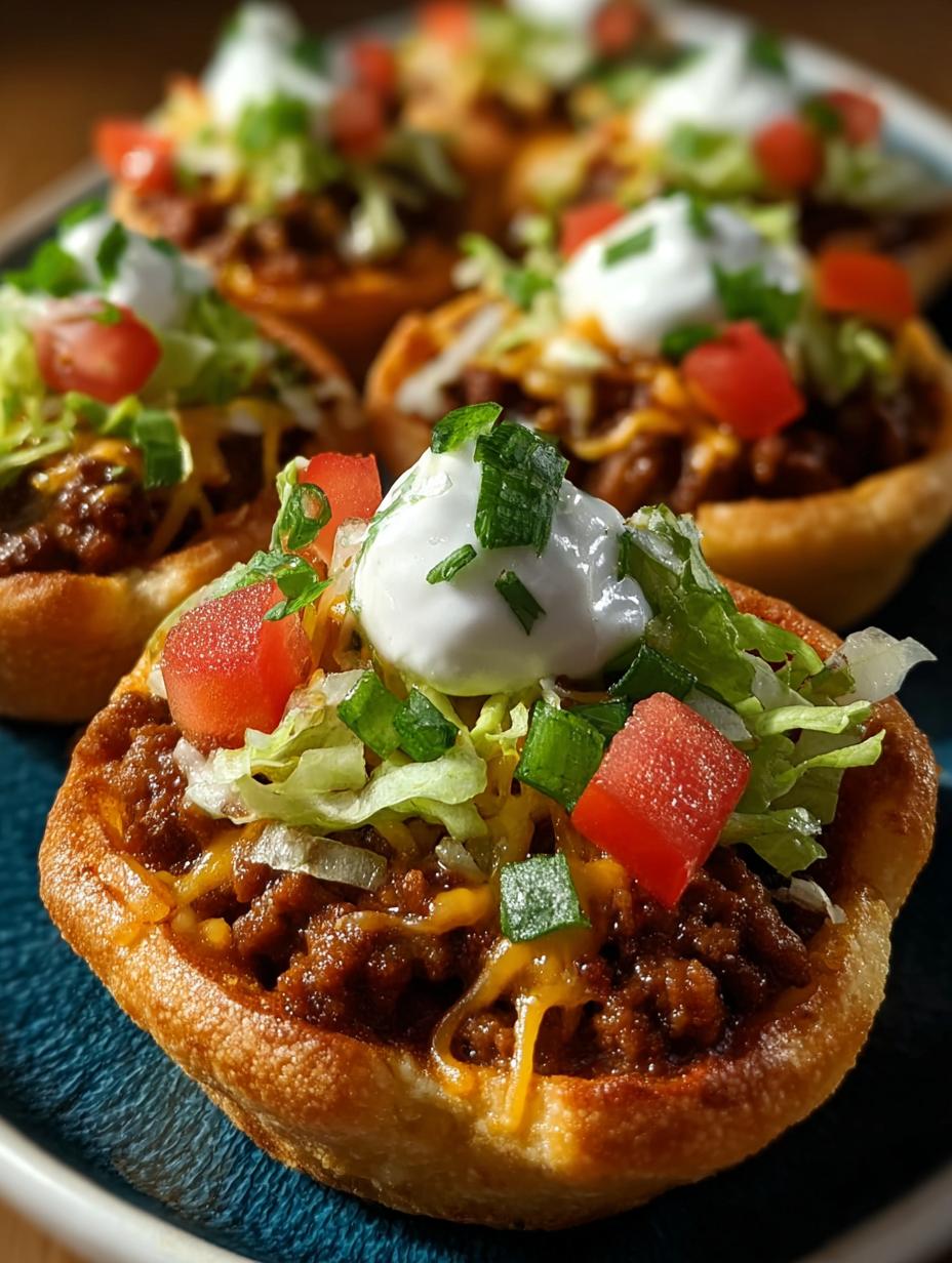 Delicious Cheesy Taco Cups Snack for Everyone - Cheesy Taco Cups Snack - main visual representation
