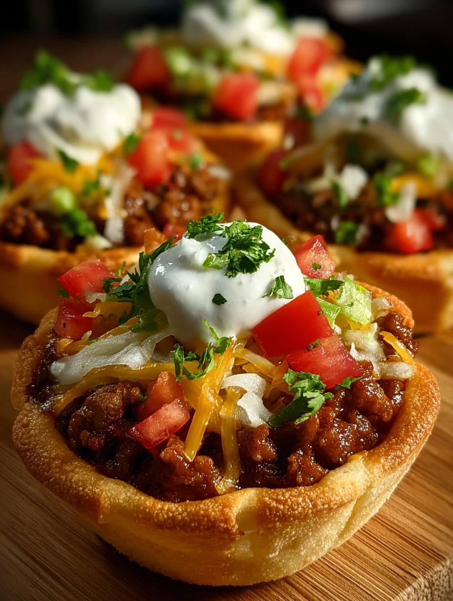 Delicious Cheesy Taco Cups Snack for Everyone - Cheesy Taco Cups Snack - additional detail