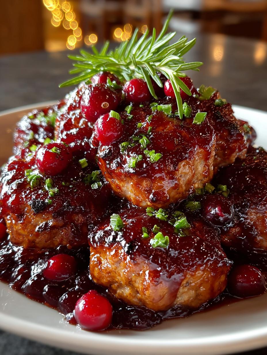 Delicious Cherry Coded Cranberry BBQ meatballs ready to serve