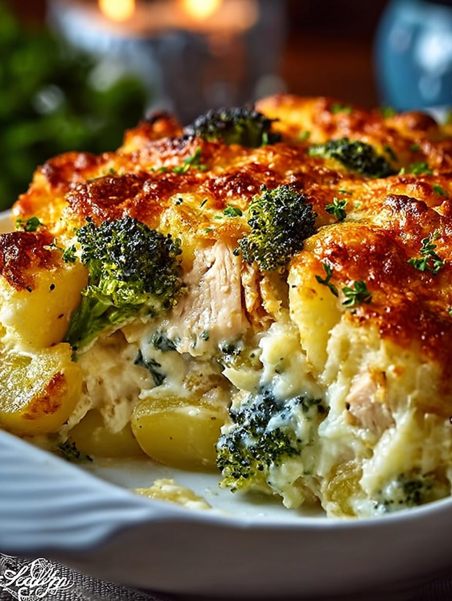 Delicious Chicken Potato Broccoli Casserole Recipe - Chicken Potato Broccoli Casserole - main visual representation