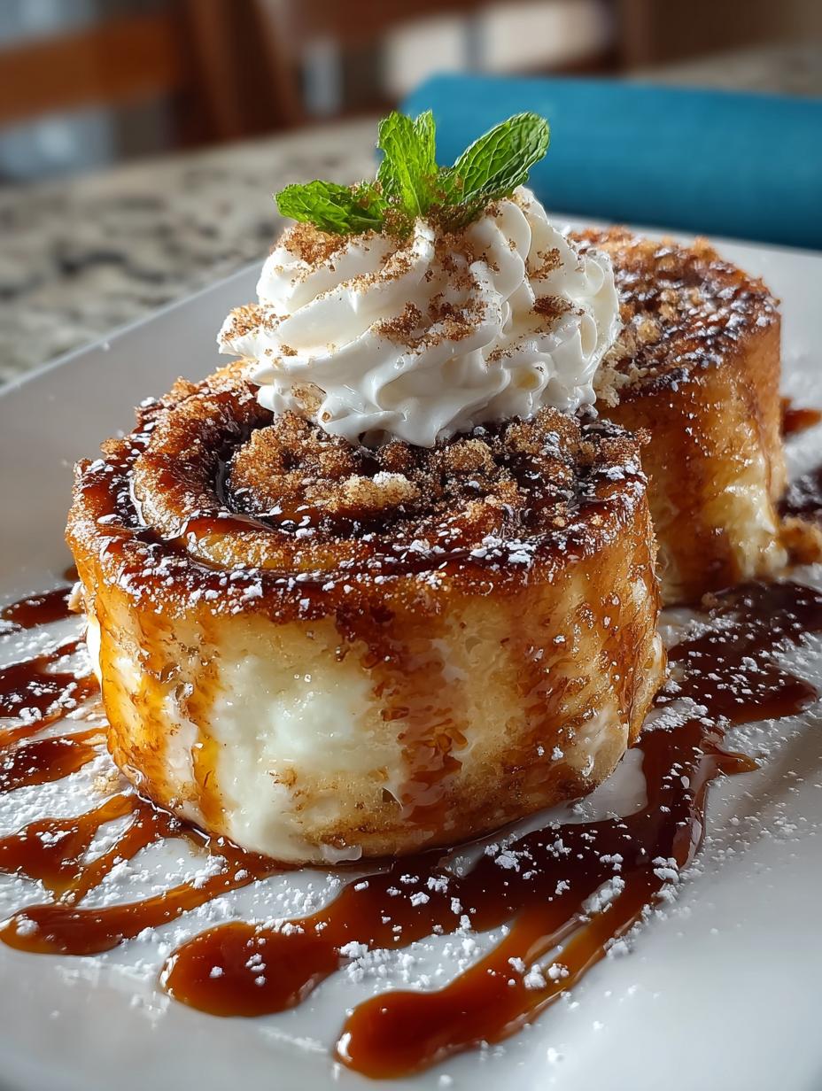 Cinnamon Roll Cheesecake Chimichanga