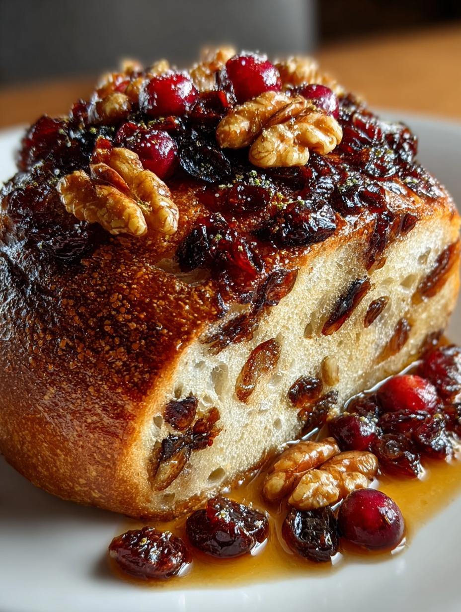 Cranberry Raisin Walnut Cinnamon Artisan Bread Recipe - Cranberry Raisin Walnut Cinnamon - additional detail