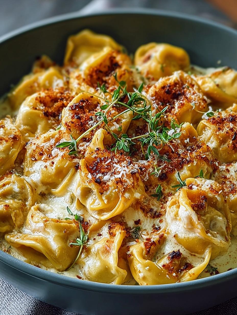 Creamy French Onion Tortellini