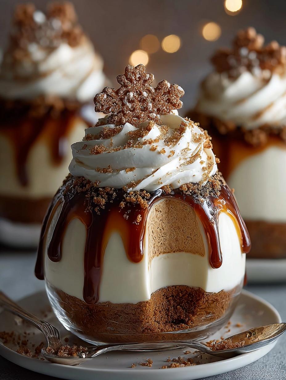 Delicious Gingerbread Latte Mousse Domes for the Holidays - Gingerbread Latte Mousse Domes - additional detail