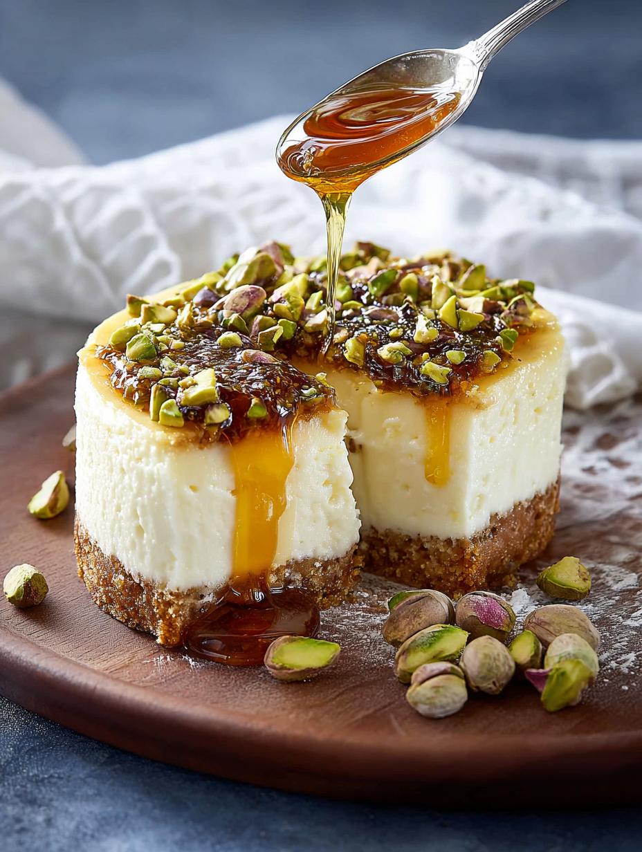 Honey Pistachio Cheesecake: 5 Irresistible Ways to Indulge - Honey Pistachio Cheesecake - additional detail