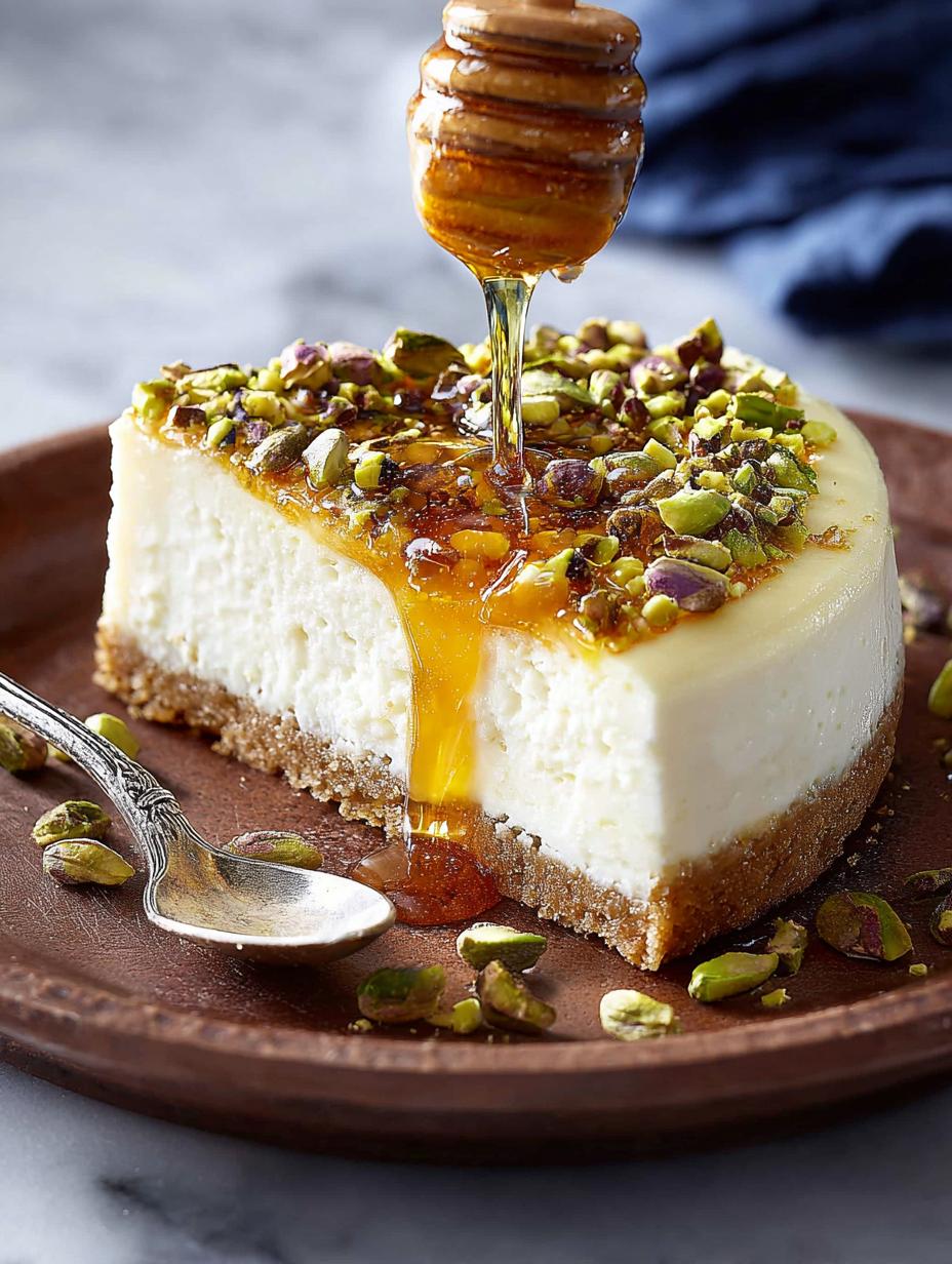 Honey Pistachio Cheesecake