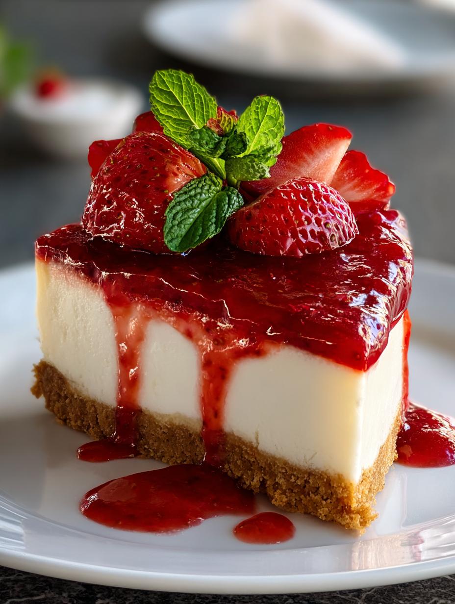 Keto Cheesecake Strawberry Sauce