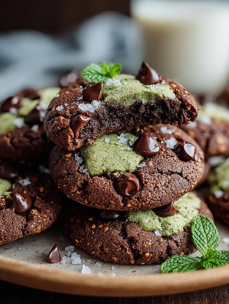 Keto Mint Chocolate Cookies