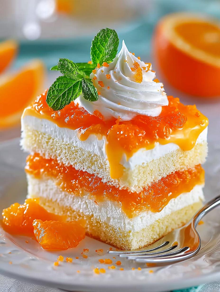 Delicious Orange Creamsicle Cake for Summer Parties - Orange Creamsicle Cake - main visual representation