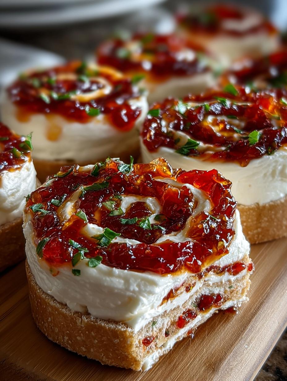 Pepper Jelly Cream Cheese: 16 Irresistible Pinwheels - Pepper Jelly Cream Cheese - additional detail