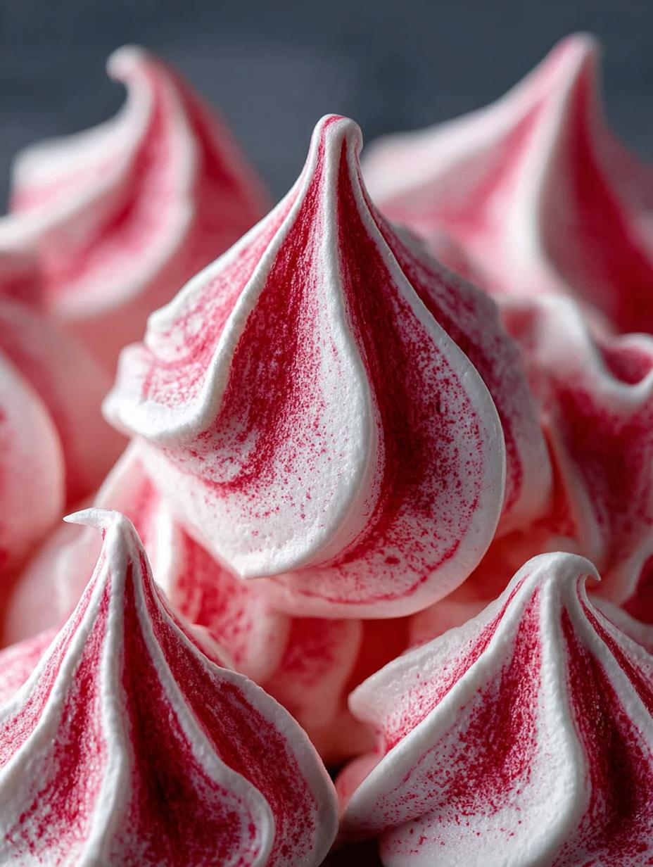 Peppermint Swirl Meringues