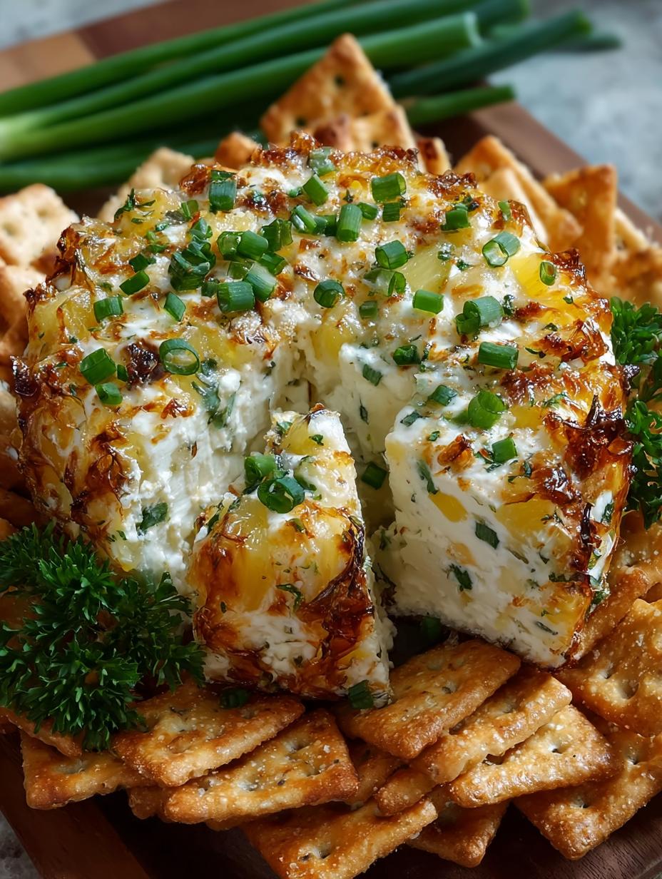 Pineapple Green Onion Cheese: 7 Festive Appetizer Ideas - Pineapple Green Onion Cheese - additional detail