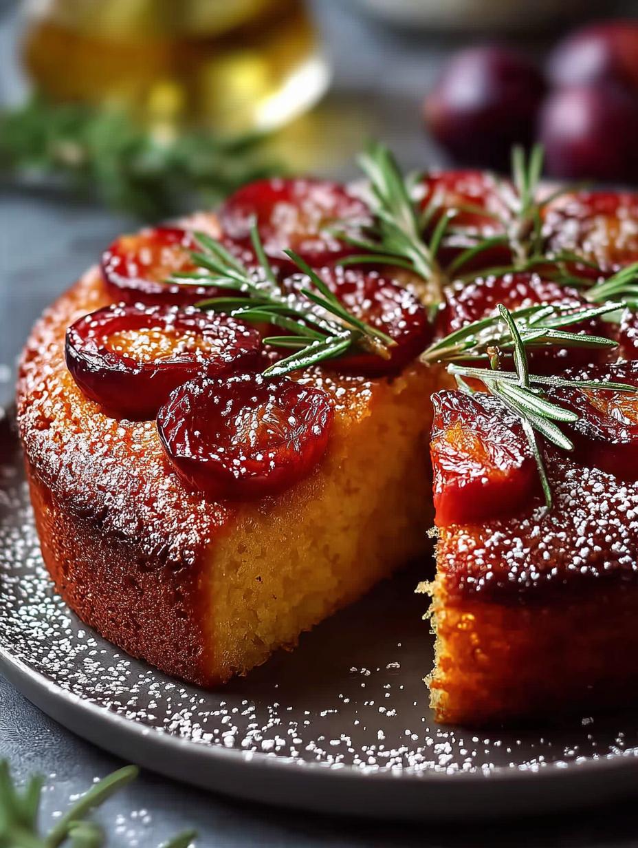 Plum Rosemary Cake: A Unique Dessert to Savor - Plum Rosemary Cake - additional detail