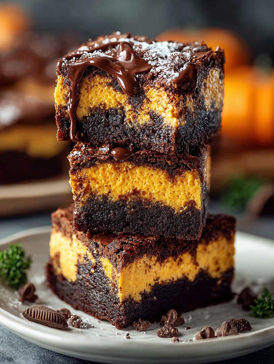 Pumpkin Cheesecake Brownies: 5 Irresistible Layers of Flavor - Pumpkin Cheesecake Brownies - main visual representation