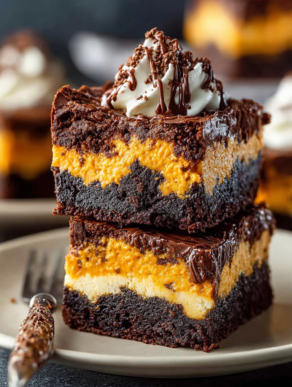 Pumpkin Cheesecake Brownies: 5 Irresistible Layers of Flavor - Pumpkin Cheesecake Brownies - additional detail