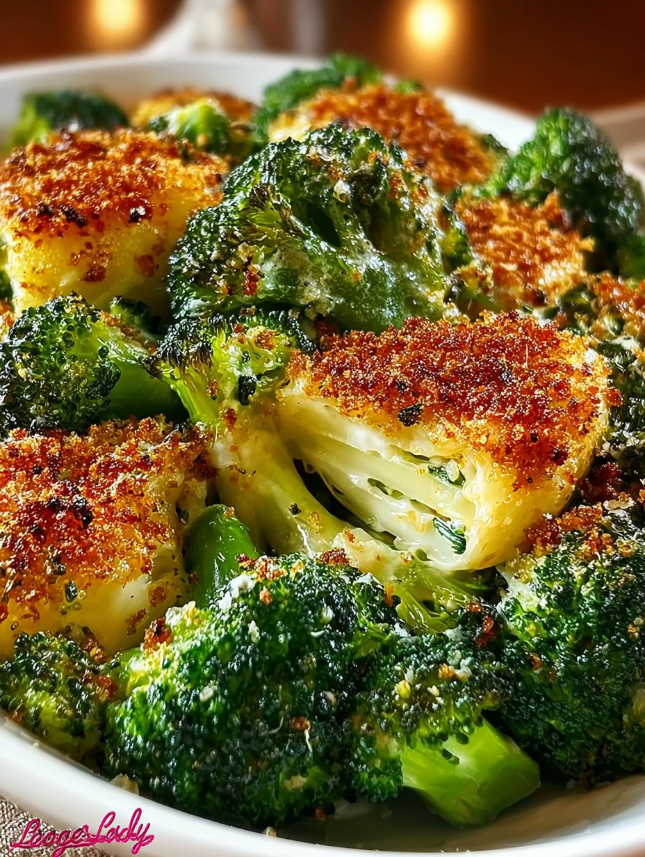 Crispy Thanksgiving Broccoli Side Dish with Parmesan - Thanksgiving Broccoli Side Dish - main visual representation