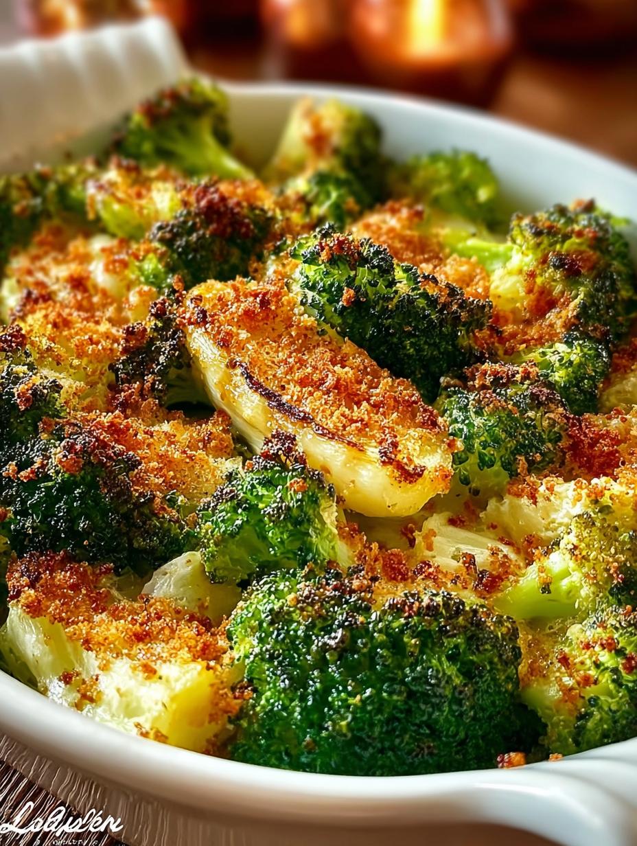 Crispy Thanksgiving Broccoli Side Dish with Parmesan - Thanksgiving Broccoli Side Dish - additional detail