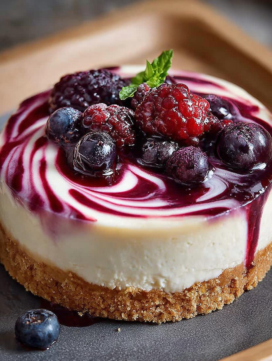 Irresistible Triple Berry Cheesecake Recipe for Sweet Moments - Triple Berry Cheesecake - main visual representation