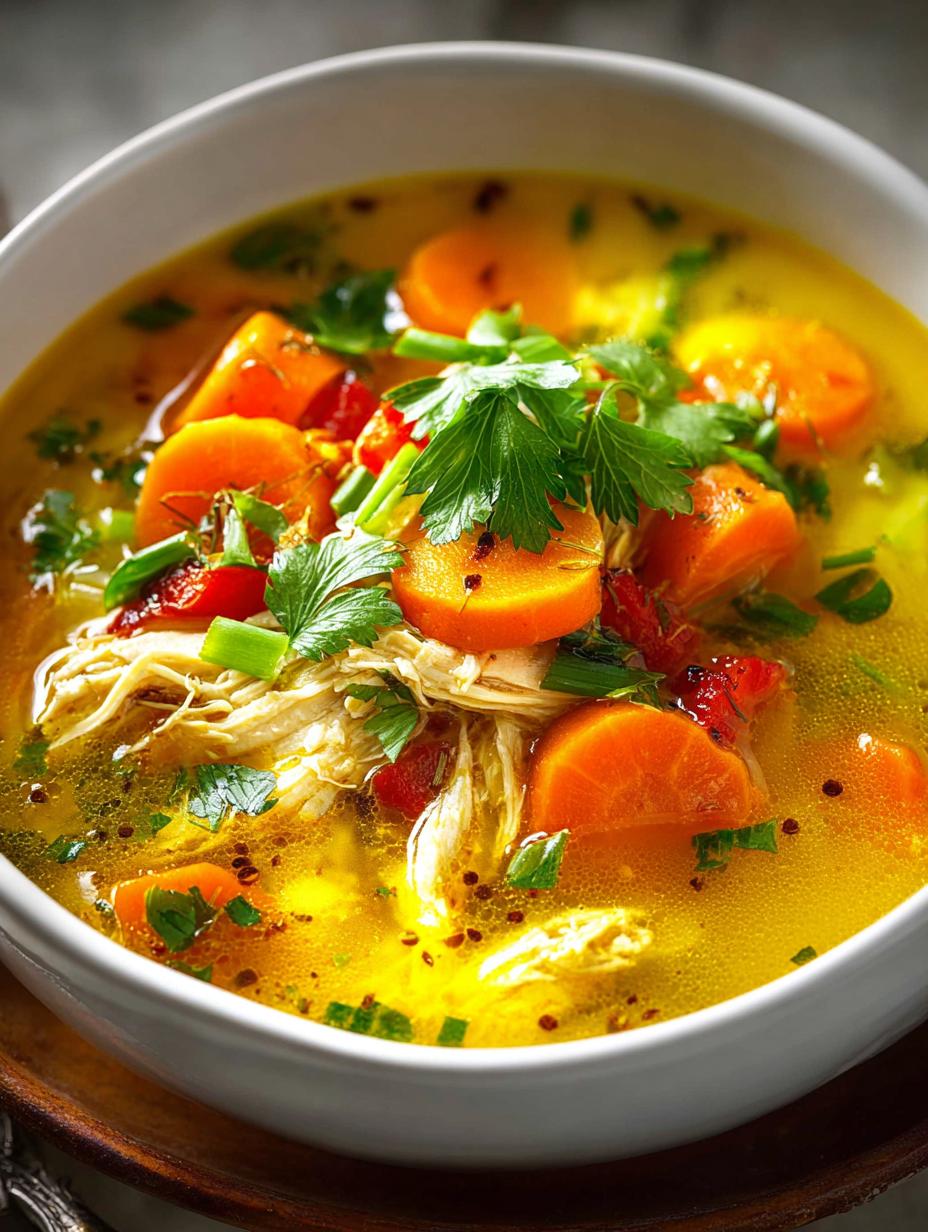 5 Healing Benefits of Turmeric Chicken Soup - Turmeric Chicken Soup - main visual representation