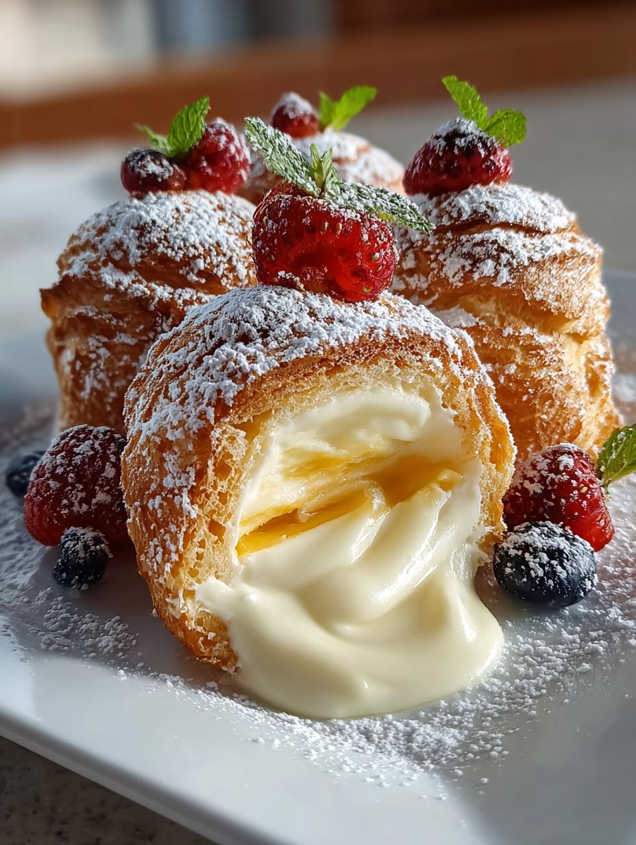 Vanilla Custard Cannoncini