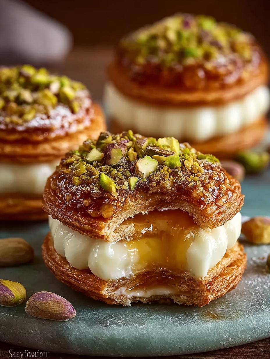 Baklava Cream Sandwich Cookies