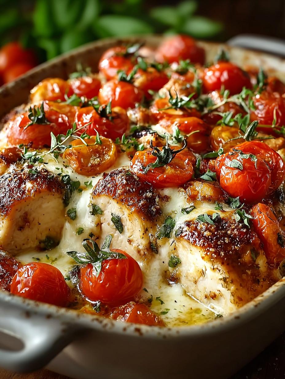 Bruschetta Chicken Bake