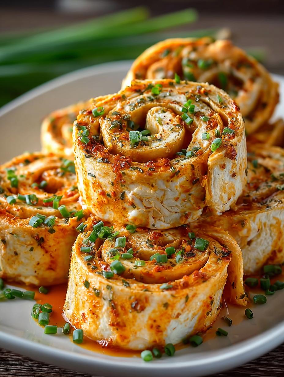Buffalo Chicken Pinwheels