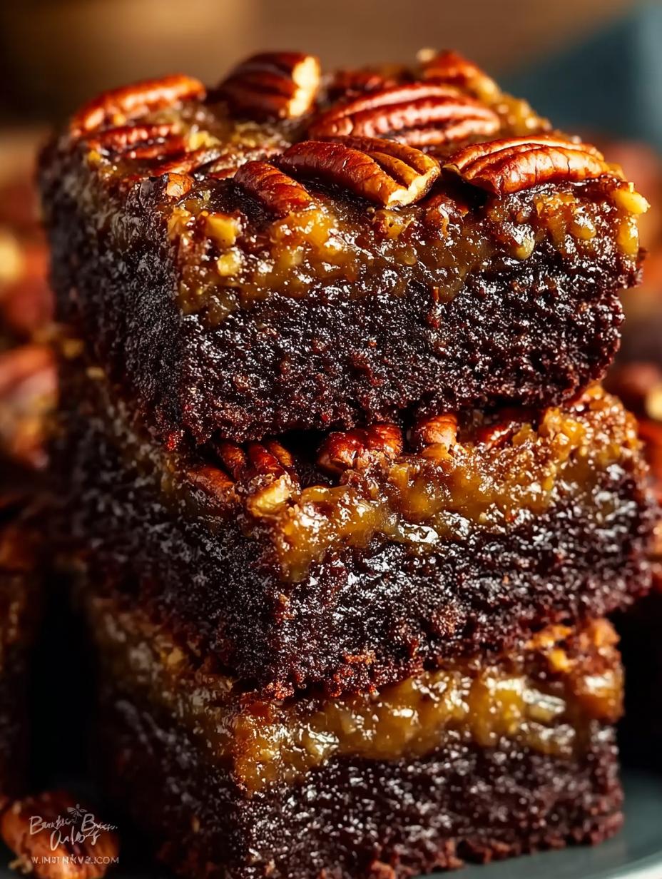 Buttery Pecan Pie Brownies