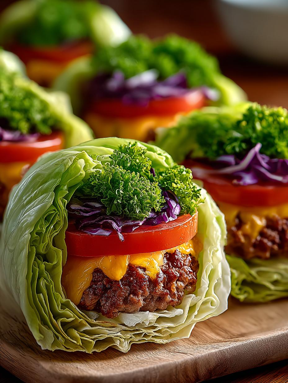 Cheeseburger Cabbage Wraps Low: A Flavorful Delight - Cheeseburger Cabbage Wraps Low - main visual representation