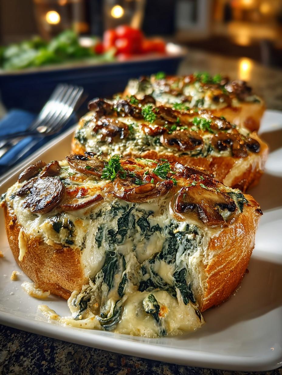 Cheesy Spinach Artichoke Mushroom Delight for Every Occasion 4 Cheesy Spinach Artichoke Mushroom Delight for Every Occasion - Cheesy Spinach Artichoke Mushroom - main visual representation