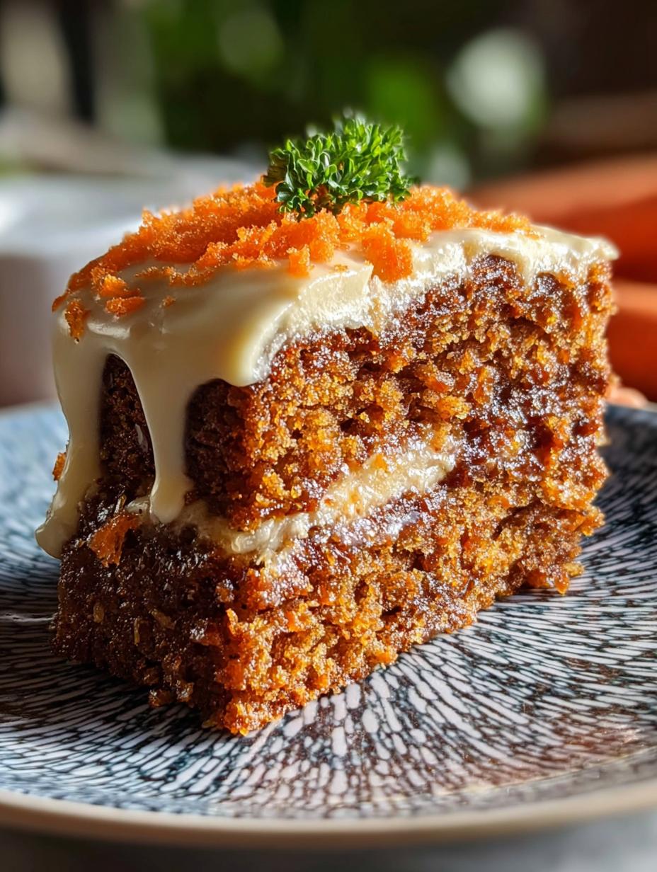 Flourless Oatmeal Carrot Cake